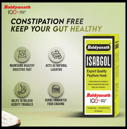 Baidyanath Isabgol Psyllium Husk Powder | For Immunity & Constipation Relief