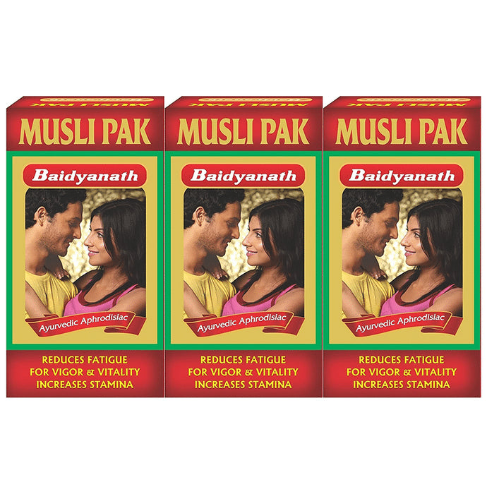 Baidyanath Musli Pak Reduces Fatigue & Increases Stamina Powder (100gm Each) - Classic Derma