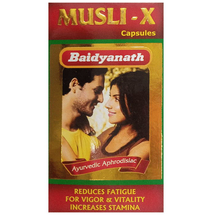 Baidyanath Musli-X Capsule | For Energy, Stamina, Vitality & Immunity - Classic Derma