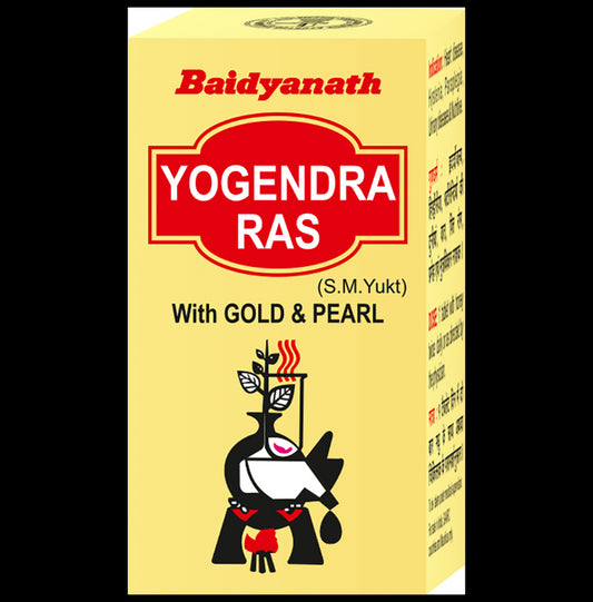 Baidyanath Yogendra Ras with Gold & Pearl | For Nutrition, Heart & Urinary Health - Classic Derma