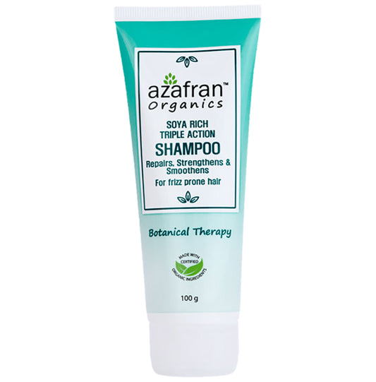 Azafran Organics Soya Rich Triple Action Shampoo - Classic Derma