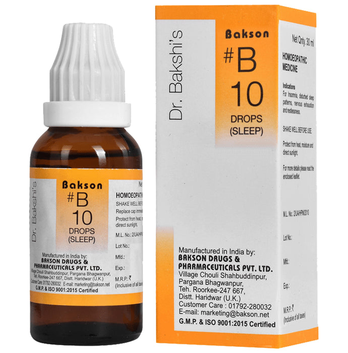 Bakson B10 Sleep Drop - Classic Derma