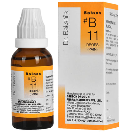 Bakson B11 Pain Drop - Classic Derma