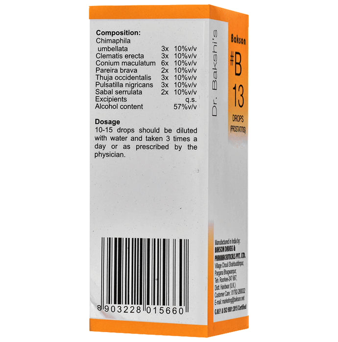 Bakson B13 Prostatitis Drop