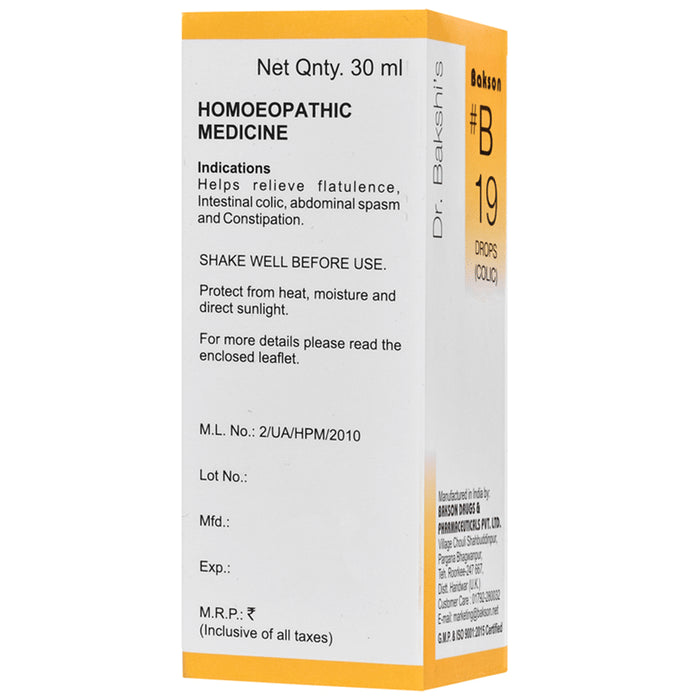 Bakson B19 Colic Drop
