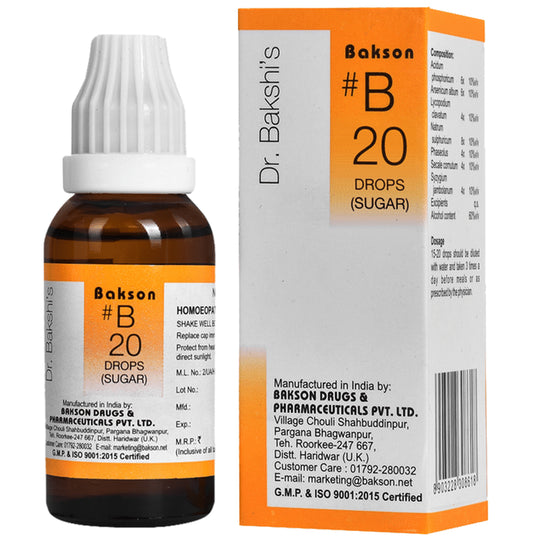 Bakson B20 Sugar Drop - Classic Derma
