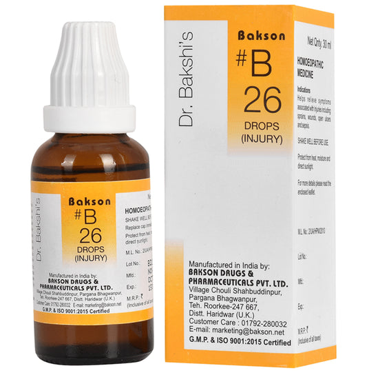 Bakson B26 Injury Drop - Classic Derma