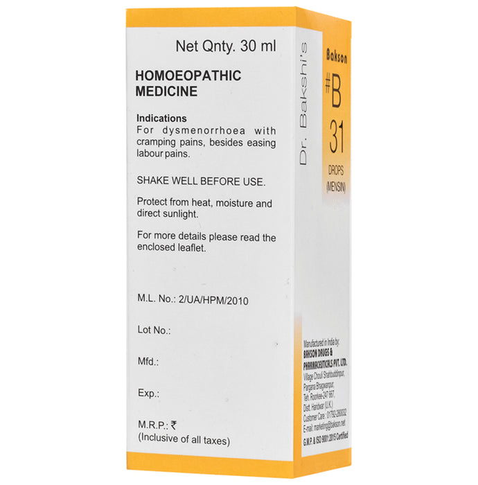 Bakson B31 Mensin Drop