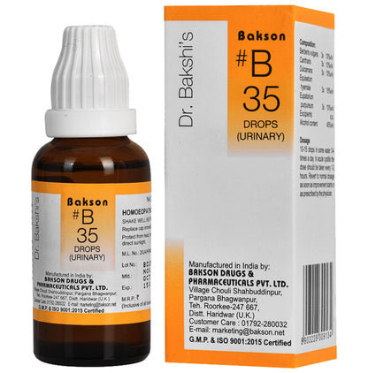 Bakson B35 Urinary Drop - Classic Derma