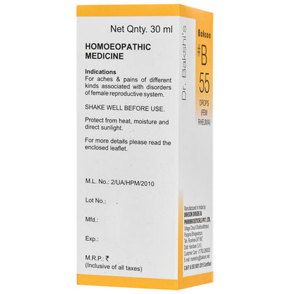 Bakson B55 Fem Rheuma Drop