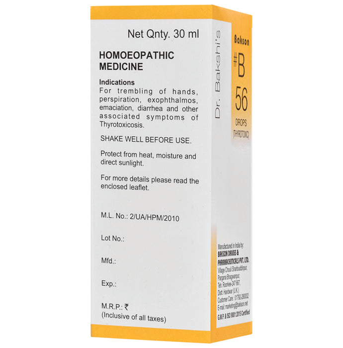 Bakson B56 Thyrotoxic Drop