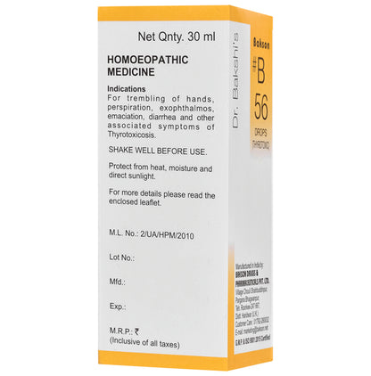 Bakson B56 Thyrotoxic Drop