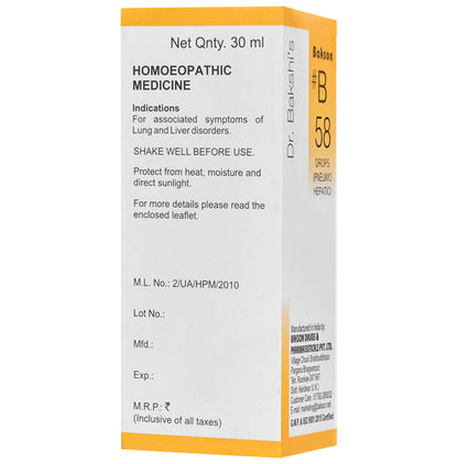 Bakson B58 Pneumo Hepatic Drop