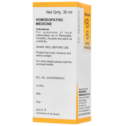 Bakson B6 Inflammation Drop