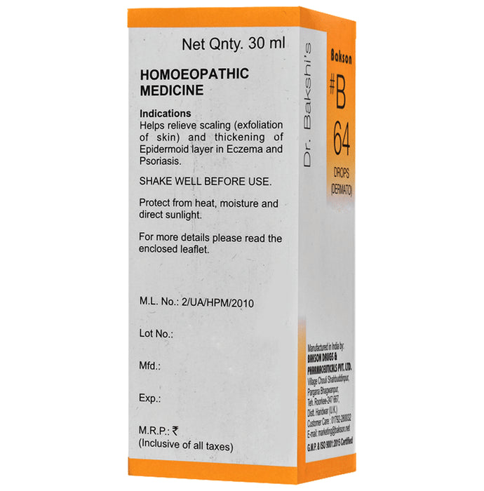 Bakson B64 Dermato Drop