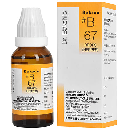Bakson B67 Herpes Drop - Classic Derma