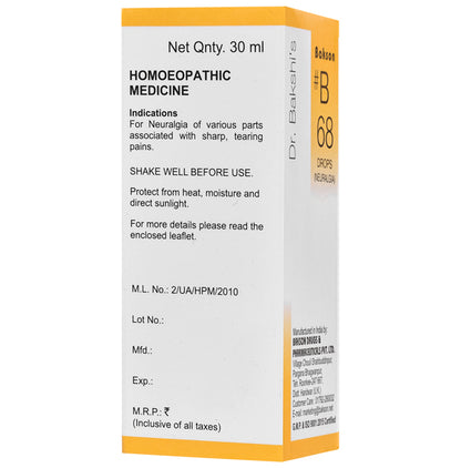 Bakson B68 Neuralgia Drop