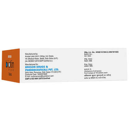 Bakson's Biotin Plus Tablet