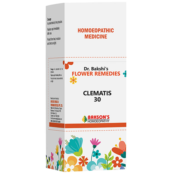 Bakson's Dr. Bakshi's Bach Flower Clematis 30 CH - Classic Derma