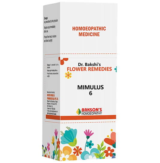 Bakson's Dr. Bakshi's Bach Flower Mimulus 6 CH - Classic Derma