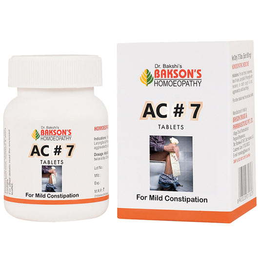 Bakson's Homeopathy AC#7 Tablet - Classic Derma