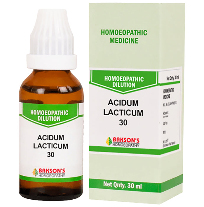 Bakson's Homeopathy Acidum Lacticum Dilution 30 - Classic Derma