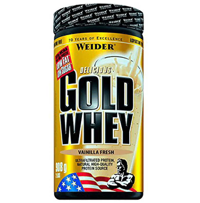 Weider Gold Whey Protein Powder Vanilla Fresh - Classic Derma