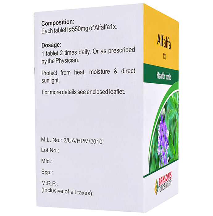 Bakson's Homeopathy Alfalfa 1X