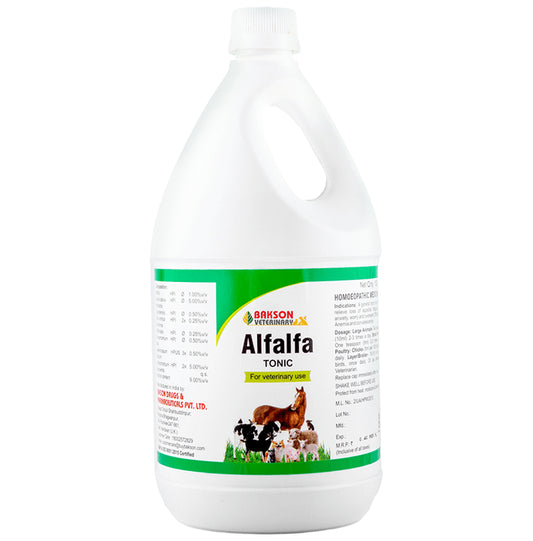 Bakson's Homeopathy Alfalfa Tonic for Veterinary Use - Classic Derma