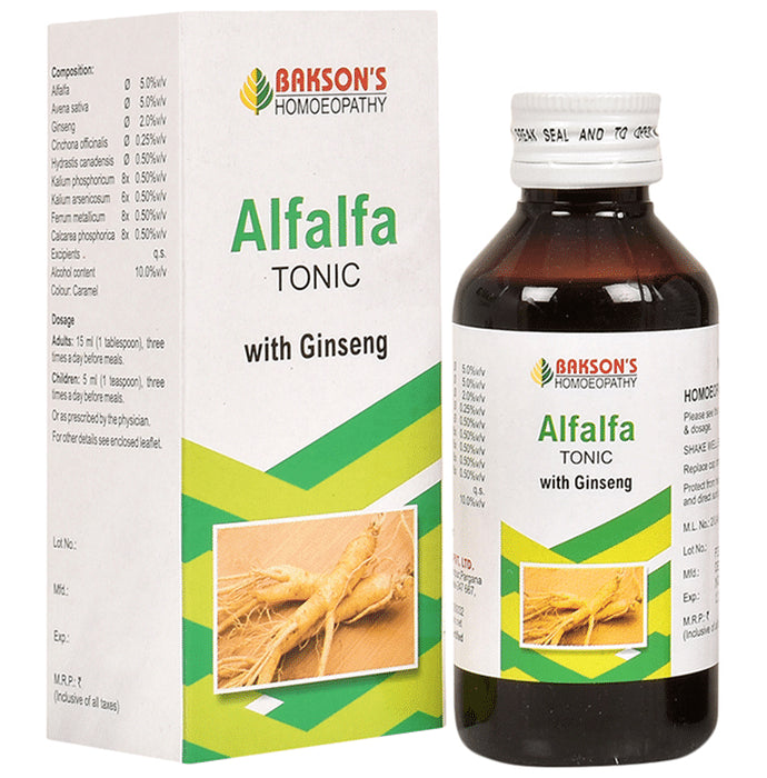 Bakson's Homeopathy Alfalfa Tonic with Ginseng - Classic Derma