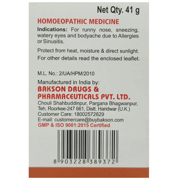 Bakson's Homeopathy Aller Aid Tablet