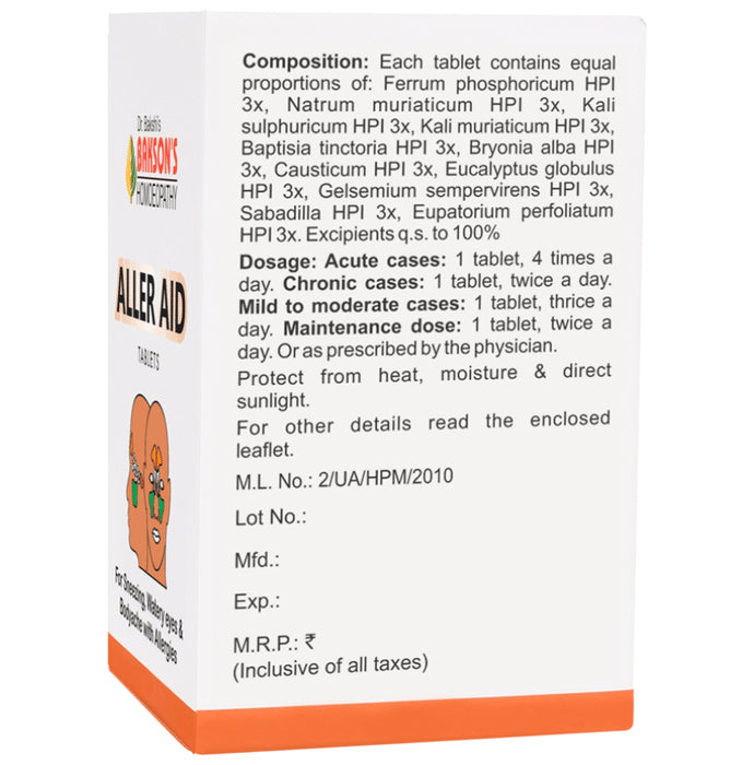 Bakson's Homeopathy Aller Aid Tablet