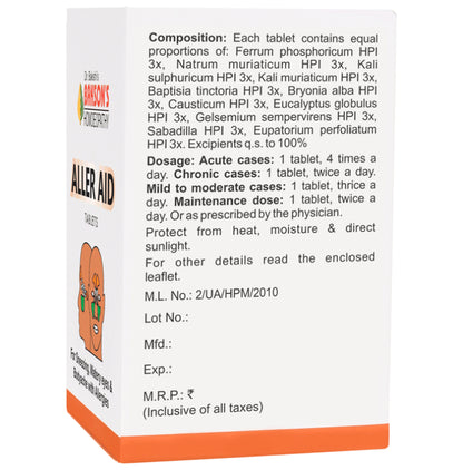Bakson's Homeopathy Aller Aid Tablet