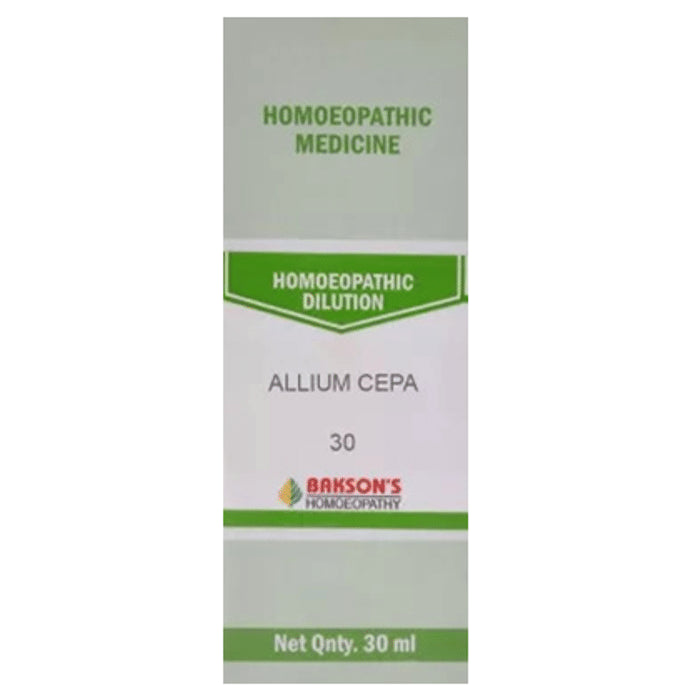 Bakson's Homeopathy Allium Cepa Dilution 30 - Classic Derma