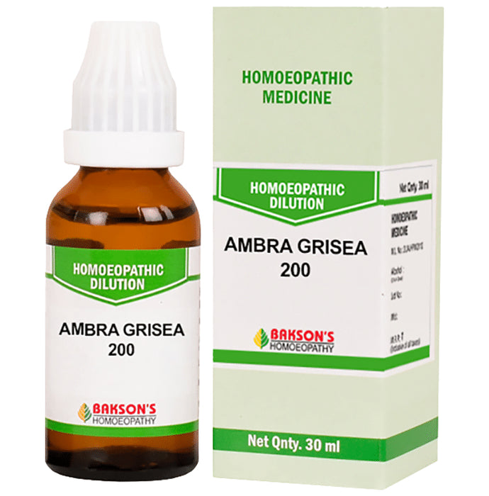 Bakson's Homeopathy Ambra Grisea Dilution 200 - Classic Derma