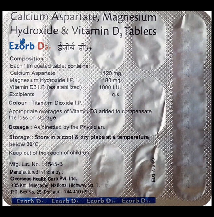 Ezorb D3 + Tablet - Classic Derma