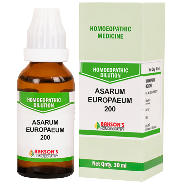 Bakson's Homeopathy Asarum Europaeum Dilution 200 - Classic Derma