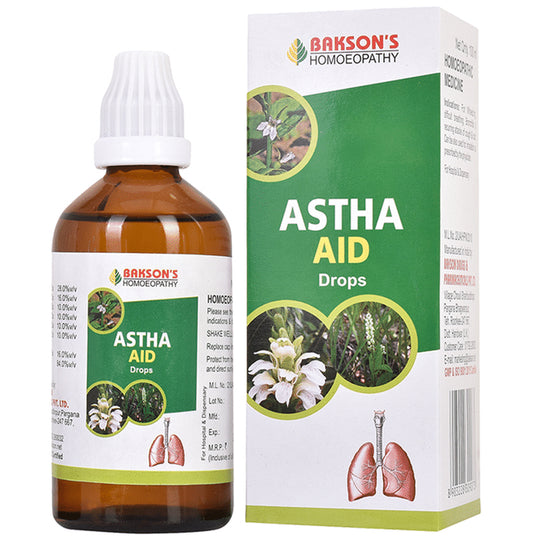 Bakson's Homeopathy Astha Aid Drop - Classic Derma