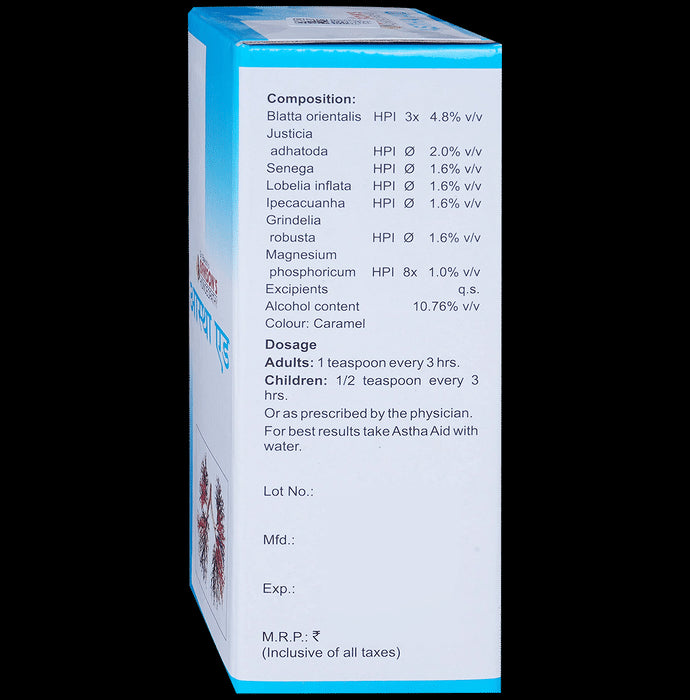 Bakson's Homeopathy Astha Aid Syrup