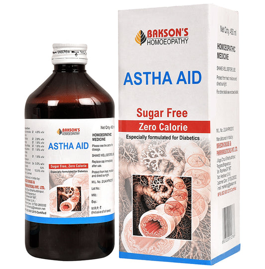 Bakson's Homeopathy Astha Aid Syrup Sugar Free - Classic Derma