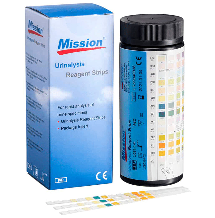 Acon Mission Urinalysis Reagent 10U Strip - Classic Derma