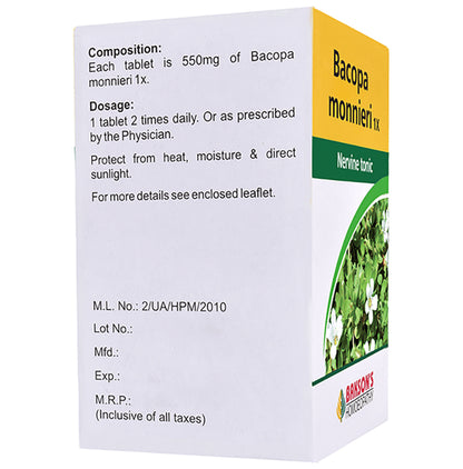 Bakson's Homeopathy Bacopa Monnieri 1X