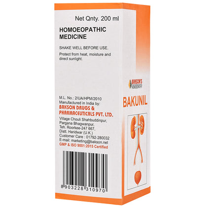 Bakson's Homeopathy Bakunil Syrup