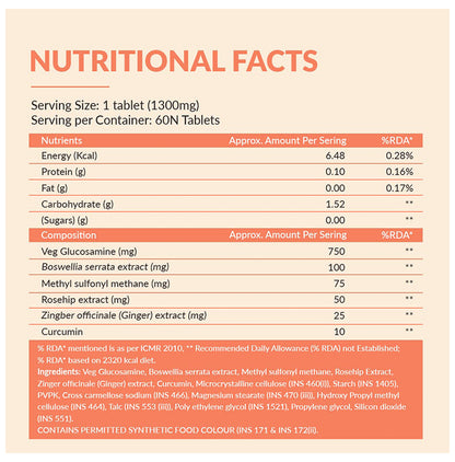 BBetter Joint Support Vegetarian Tablet