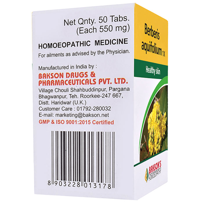 Bakson's Homeopathy Berberis Aquifolium 1X