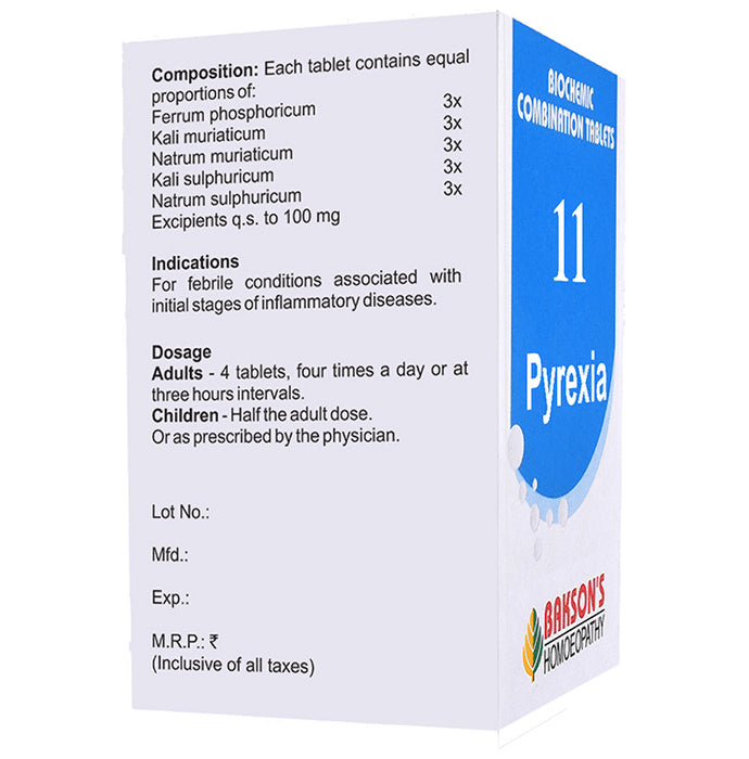 Bakson's Homeopathy Biocombination 11 Tablet