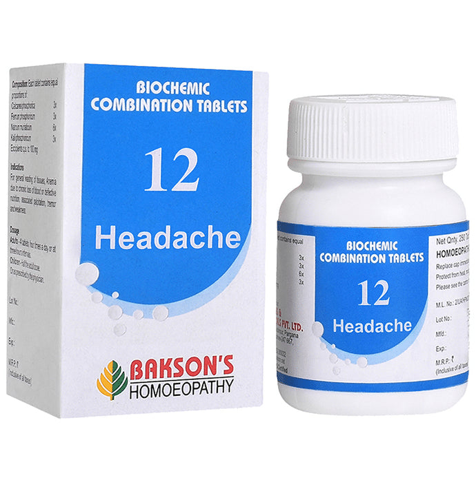 Bakson's Homeopathy Biocombination 12 Tablet - Classic Derma