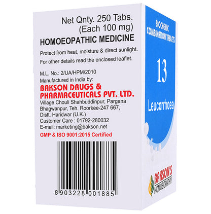Bakson's Homeopathy Biocombination 13 Tablet