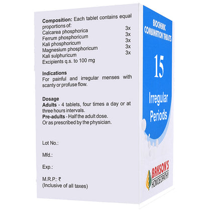 Bakson's Homeopathy Biocombination 15 Tablet