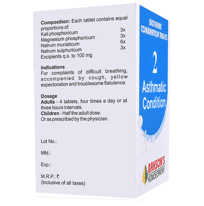 Bakson's Homeopathy Biocombination 2 Tablet